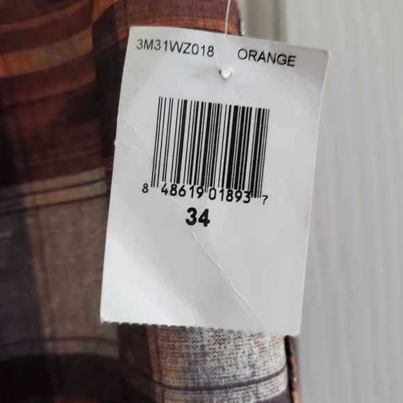 NWT 3rd & Army Mens Graphic Orange Board Shorts Size 34 - Picture 4 of 10